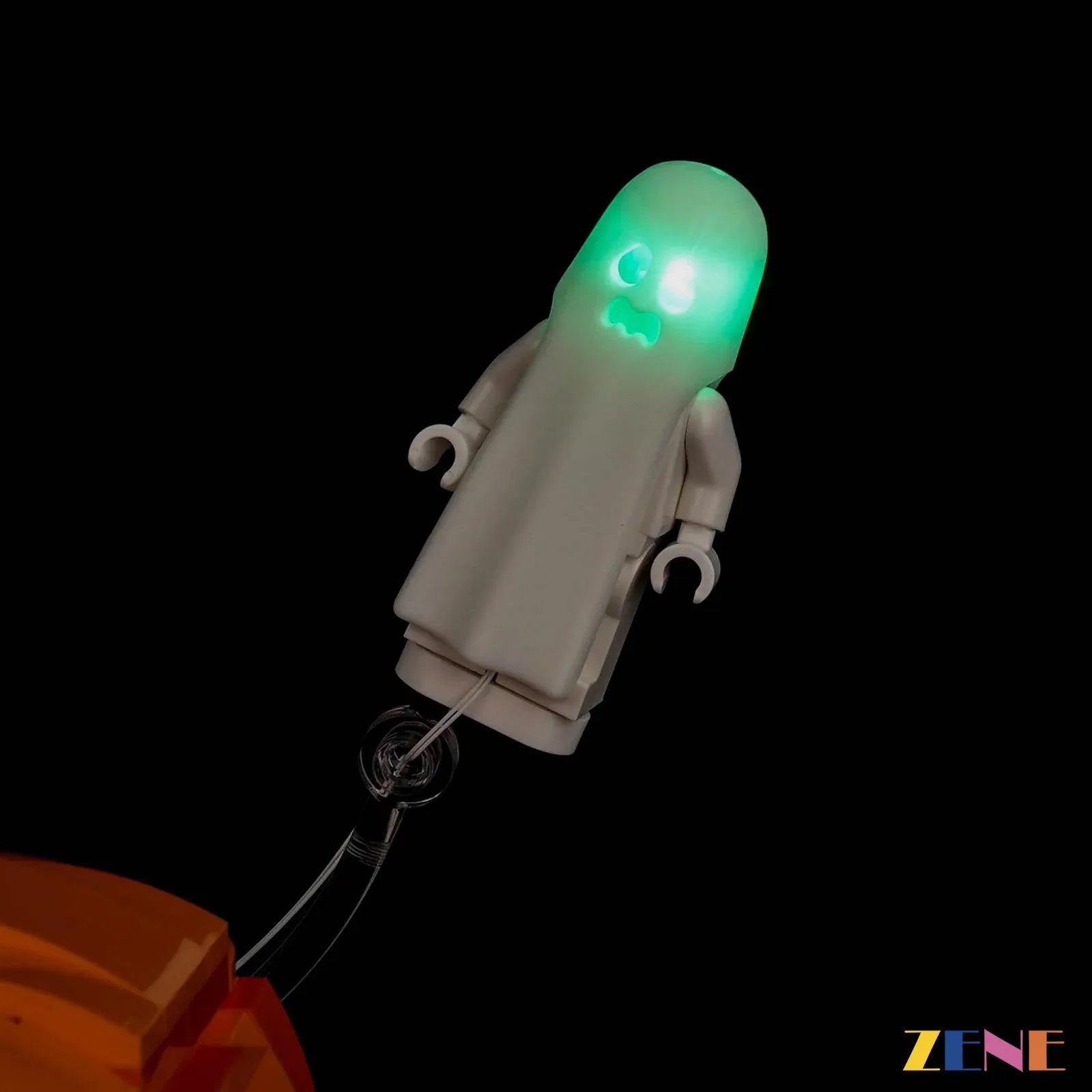 Warm Spooky Pumpkin Glow For Halloween LEGO® Builders - ZENE Bricks Light Kit For LEGO® Halloween Pumpkin Lantern #40872