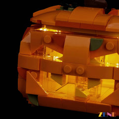 Warm Spooky Pumpkin Glow For Halloween LEGO® Builders - ZENE Bricks Light Kit For LEGO® Halloween Pumpkin Lantern #40872