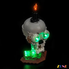 ZENE Bricks Light Kit for LEGO Halloween Skull Candle #40883