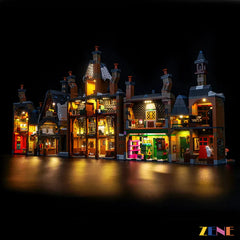 wizard village snowy street illumination - ZENE Bricks Light Kit for LEGO® Hogsmeade Village Collectors' Edition #76457