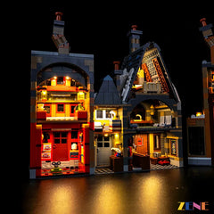 magical Hogsmeade architecture LEDs - ZENE Bricks Light Kit for LEGO® Hogsmeade Village Collectors' Edition #76457
