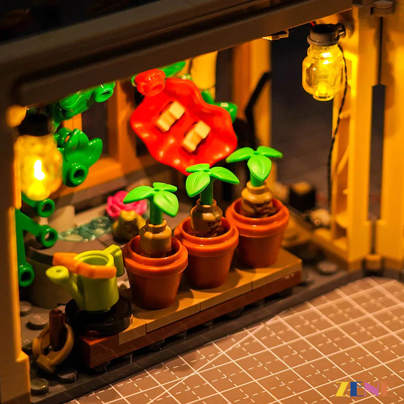 Harry Potter plant lesson glow - ZENE Bricks Light Kit for LEGO® Hogwarts Castle Herbology Class #76445