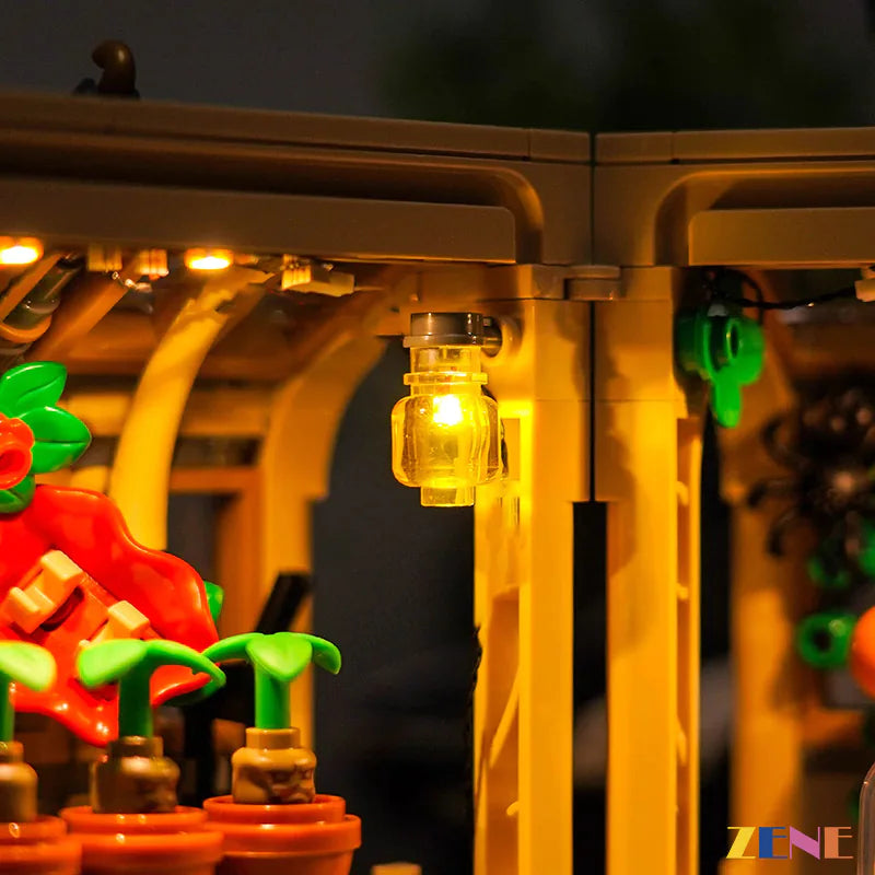 modular Hogwarts class display lights - ZENE Bricks Light Kit for LEGO® Hogwarts Castle Herbology Class #76445