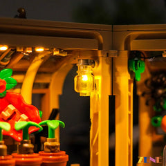 modular Hogwarts class display lights - ZENE Bricks Light Kit for LEGO® Hogwarts Castle Herbology Class #76445