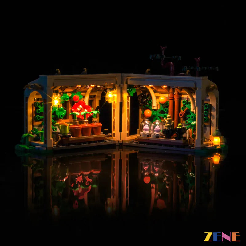 Professor Sprout classroom lighting - ZENE Bricks Light Kit for LEGO® Hogwarts Castle Herbology Class #76445