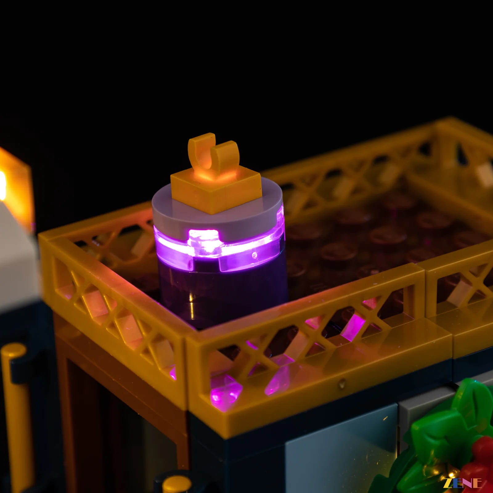 steam chimney white light effect - ZENE Bricks Light Kit for LEGO® Holiday Express Train #10361 Ver.2