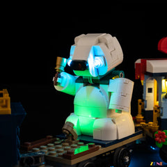 snowman carriage winter light detail - ZENE Bricks Light Kit for LEGO® Holiday Express Train #10361 Ver.2