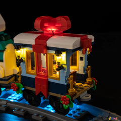 platform streetlamp warm circle glow - ZENE Bricks Light Kit for LEGO® Holiday Express Train #10361 Ver.2