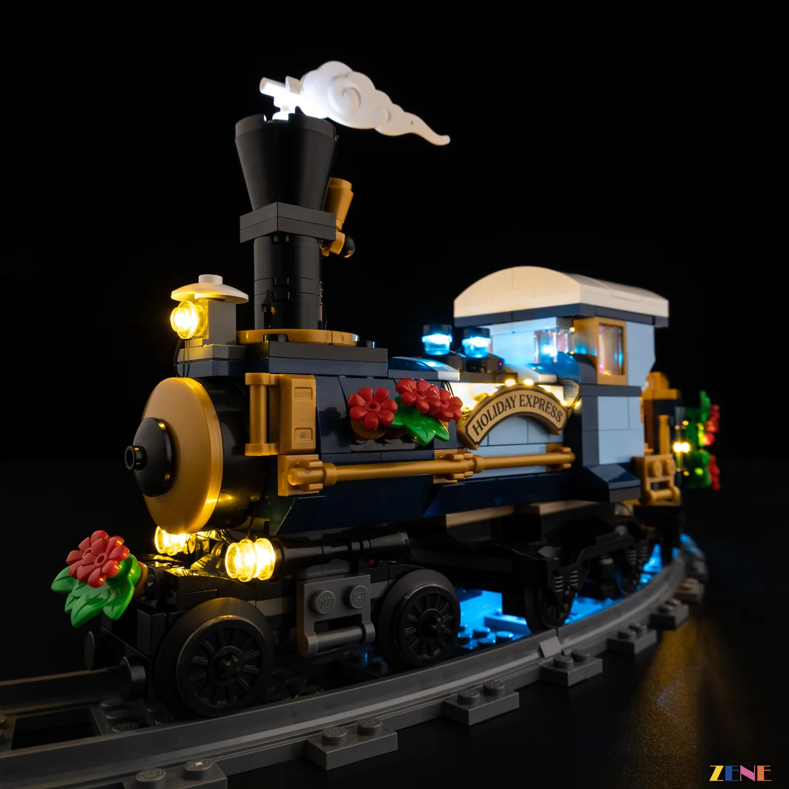 train carriage interior warm light - ZENE Bricks Light Kit for LEGO® Holiday Express Train #10361 Ver.2