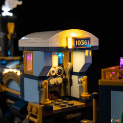 holiday platform bench light detail - ZENE Bricks Light Kit for LEGO® Holiday Express Train #10361 Ver.2