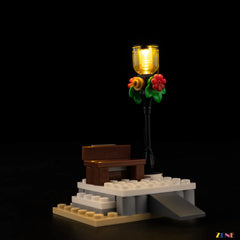 fully lit festive train showcase - ZENE Bricks Light Kit for LEGO® Holiday Express Train #10361 Ver.2