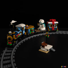 steam train festive window LEDs - ZENE Bricks Light Kit for LEGO® Holiday Express Train #10361 Ver.2