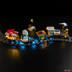warm holiday memories train lighting - ZENE Bricks Light Kit for LEGO® Holiday Express Train #10361 Ver.2