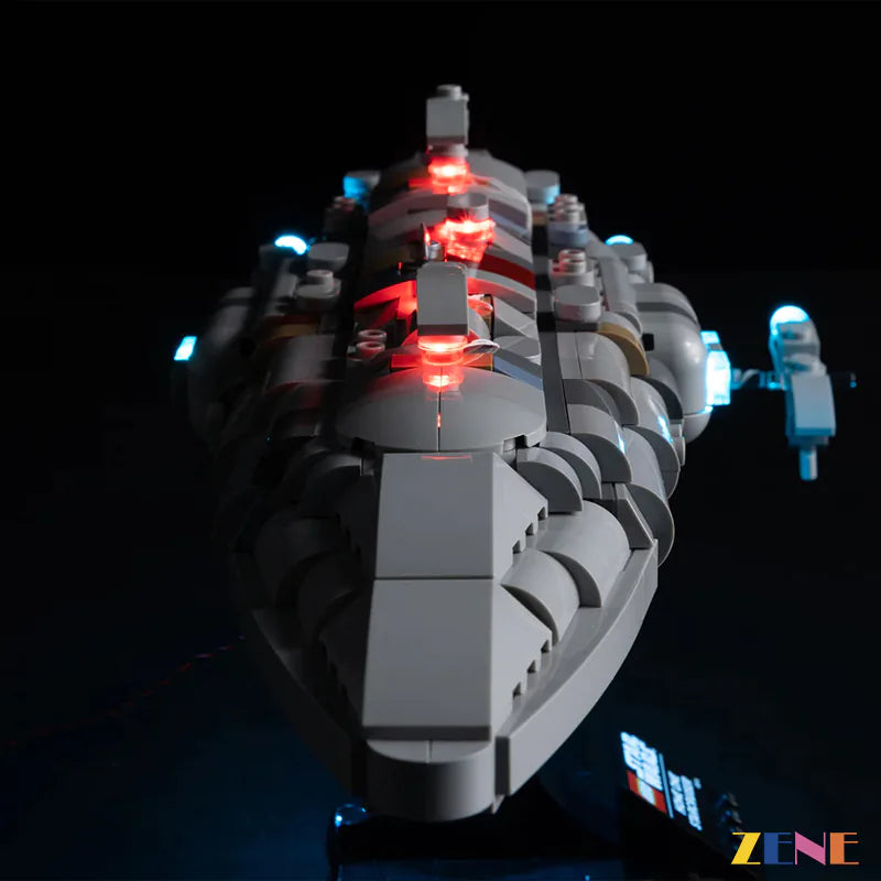 Home One engines bridge and Star Wars fleet glow - ZENE Bricks Light Kit for LEGO® Home One Starcruiser #75405