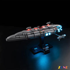 Home One engines bridge and Star Wars fleet glow - ZENE Bricks Light Kit for LEGO® Home One Starcruiser #75405