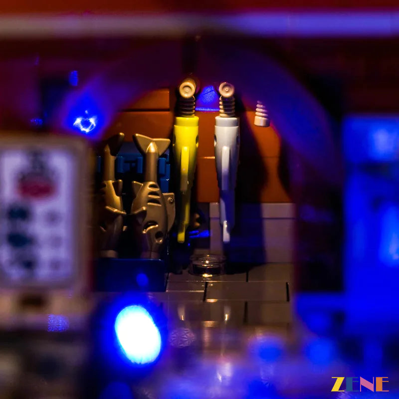 Italian Riviera coastal village display lighting - ZENE Bricks Light Kit for LEGO® Italian Riviera #21359