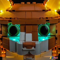 ginger tabby contour light strips - ZENE Bricks Light Kit for LEGO® Ideas Orange Cat #21376