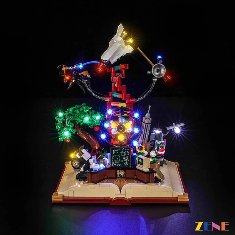 zene bricks Light Kit for LEGO The Evolution of STEM #21355