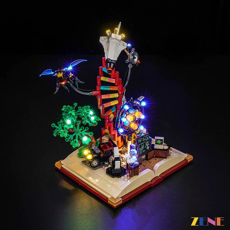 zene bricks Light Kit for LEGO The Evolution of STEM #21355