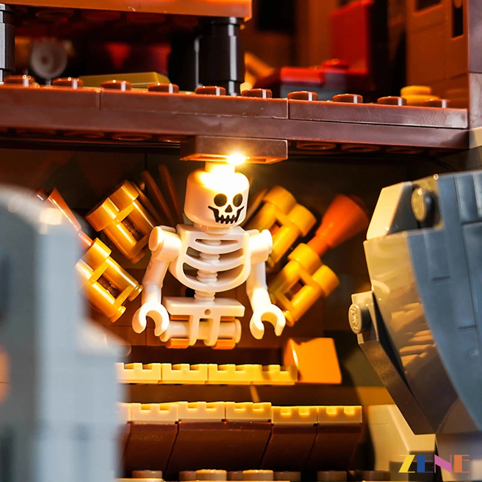 360 degree display piece illumination - ZENE Bricks Light Kit for LEGO® The Goonies #21363