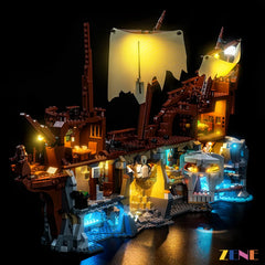 waterfall cave eerie light effect - ZENE Bricks Light Kit for LEGO® The Goonies #21363