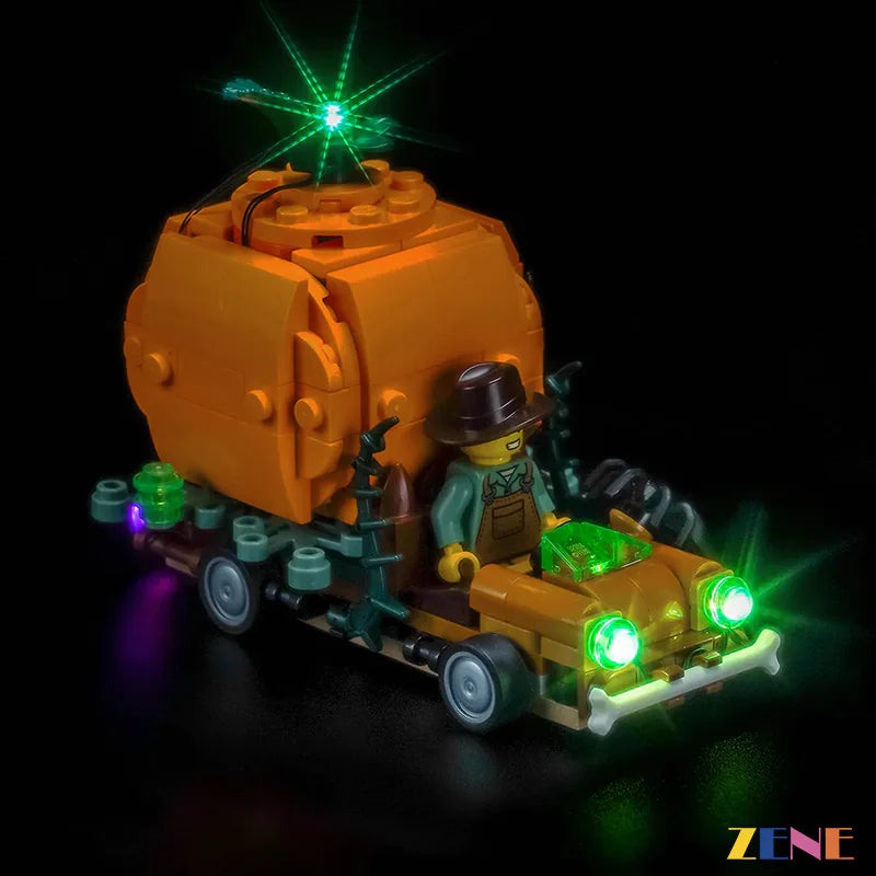 zene bricks LEGO Jack-O'-Lantern Pickup Truck Light Kit for #40822