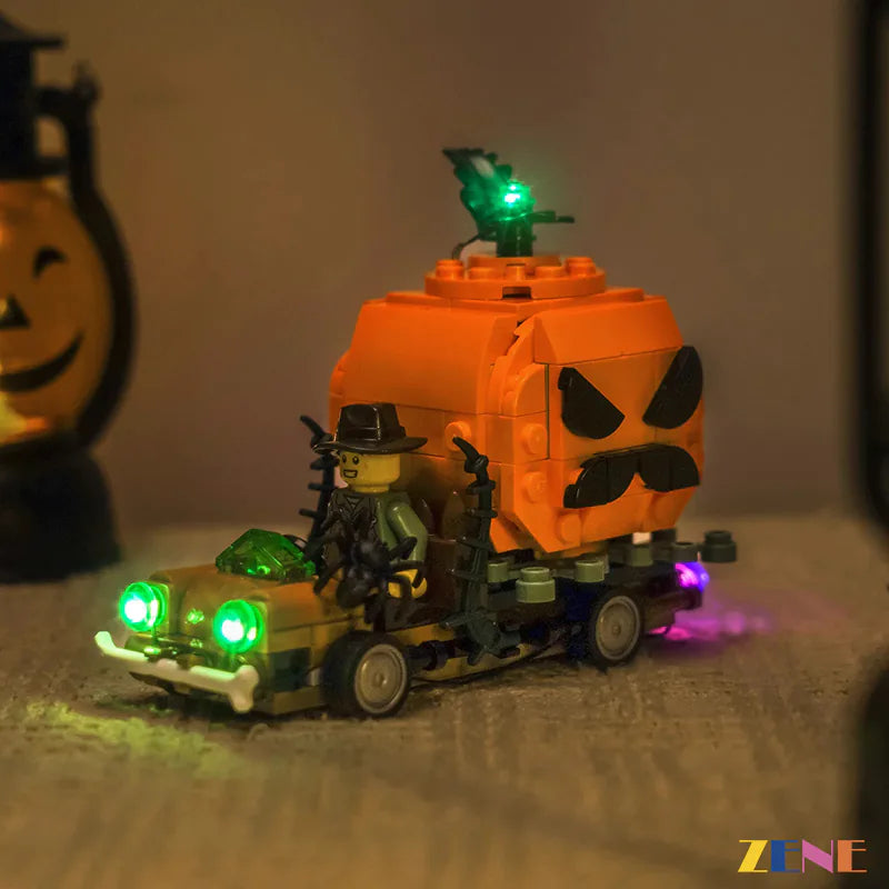 zene bricks LEGO Jack-O'-Lantern Pickup Truck Light Kit for #40822