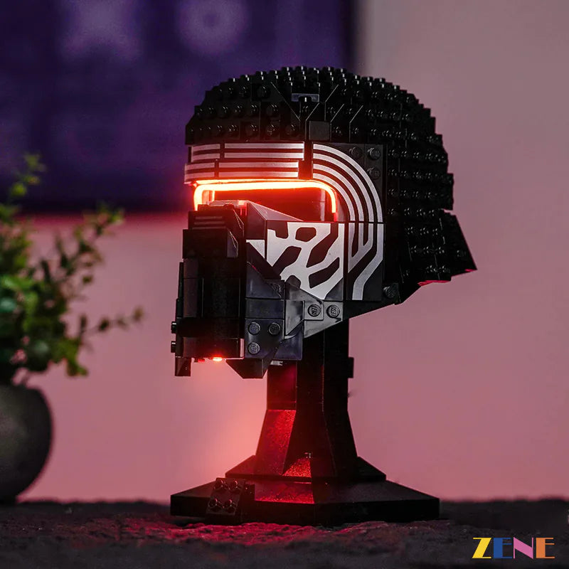 zene bricks Light Kit for LEGO Kylo Ren Helmet #75415