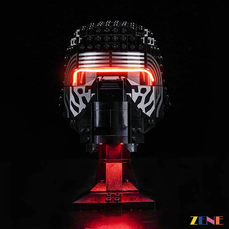 zene bricks Light Kit for LEGO Kylo Ren Helmet #75415