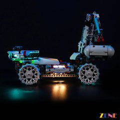 lunar rover cyan underglow and headlights - ZENE Bricks Light Kit for LEGO® Moon Rover Space Vehicle Lunar Outpost #42211