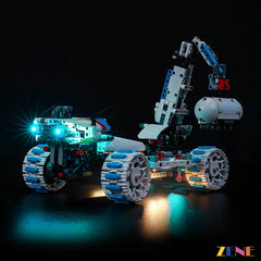 lunar rover cyan underglow and headlights - ZENE Bricks Light Kit for LEGO® Moon Rover Space Vehicle Lunar Outpost #42211