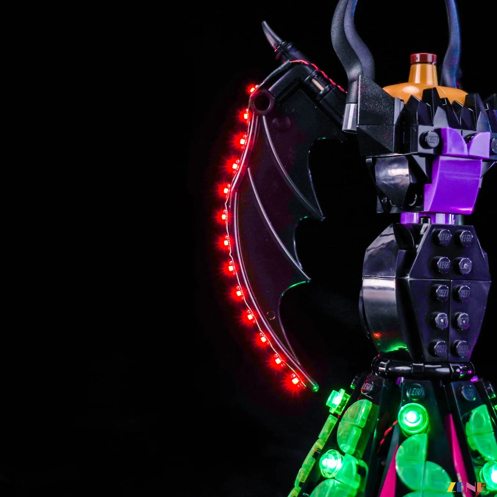 zene bricks LEGO Maleficent's and Cruella De Vil's Dresses Light Kit for #43262