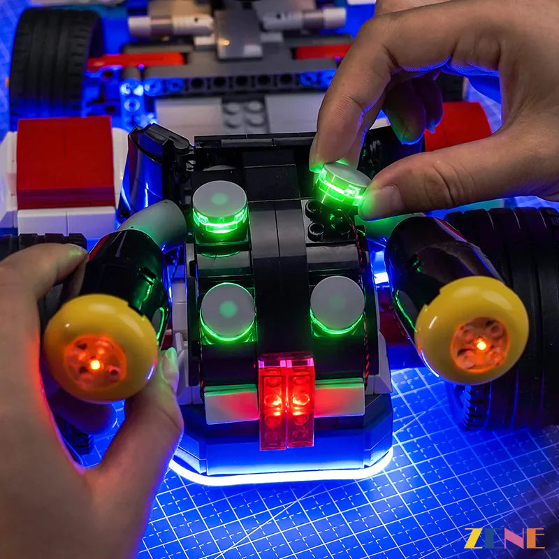 zene bricks Light Kit for LEGO Mario & Standard Kart #72037