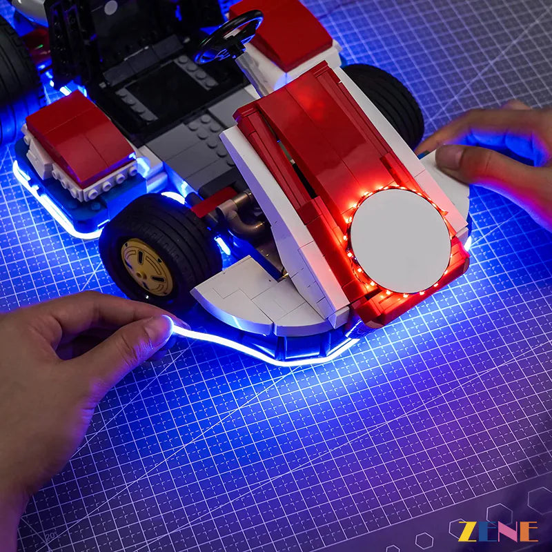 zene bricks Light Kit for LEGO Mario & Standard Kart #72037