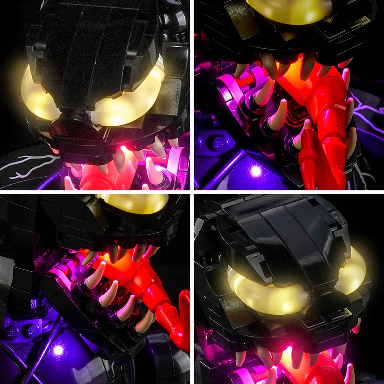 Venom bust sinister symbiote eye glow - ZENE Bricks Light Kit for LEGO® Venom Bust #76356