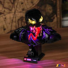 Venom bust sinister symbiote eye glow - ZENE Bricks Light Kit for LEGO® Venom Bust #76356
