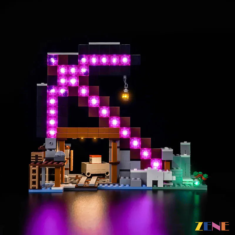 zene bricks Light Kit for LEGO The Pickaxe Mine #21277