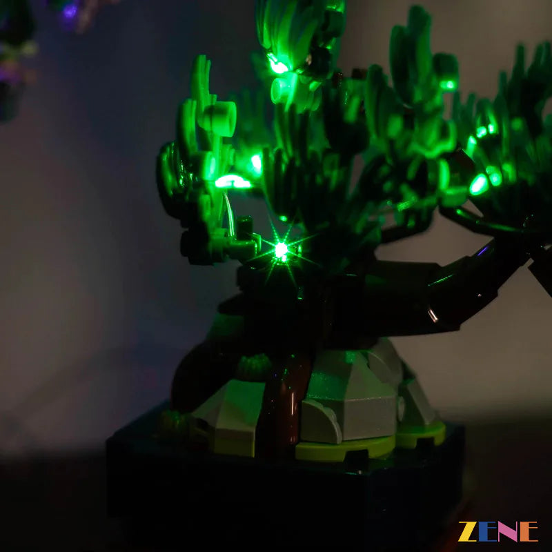 mini bonsai botanical shelf display lighting - ZENE Bricks Light Kit for LEGO® Mini Bonsai Trees #10373
