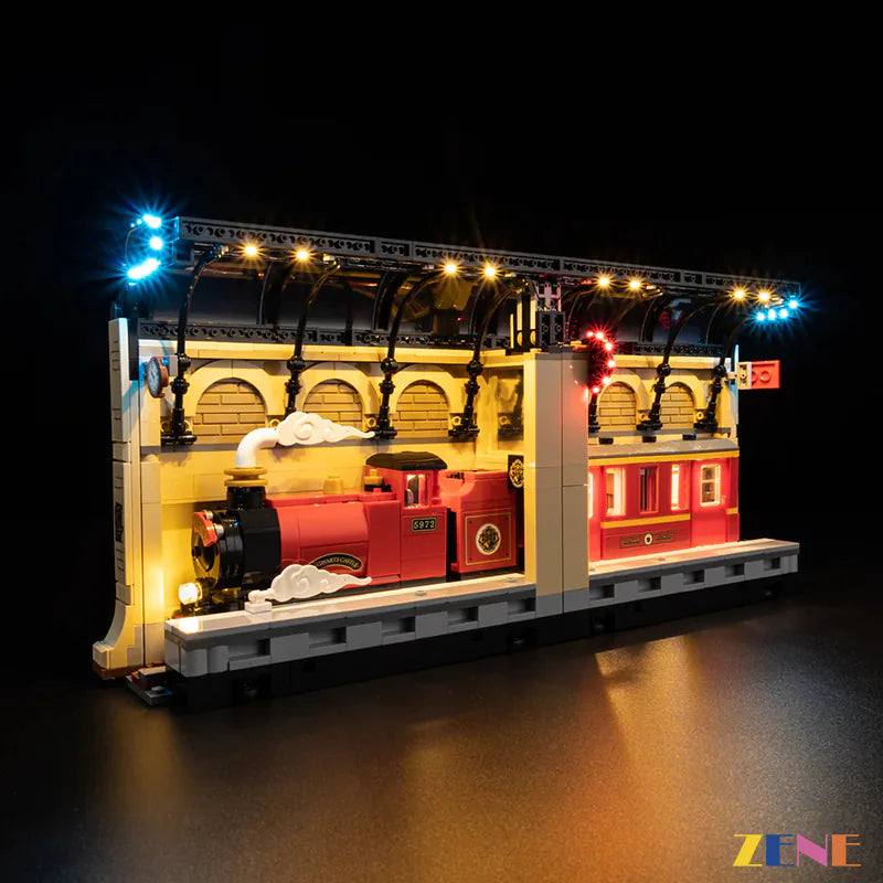 station clock beacon illumination - ZENE Bricks Light Kit for LEGO® Hogwarts Express Book Nook #76450