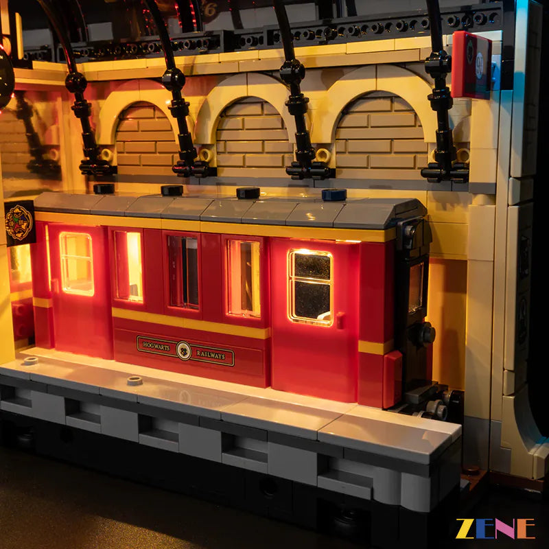 Hogwarts Express complete display lighting - ZENE Bricks Light Kit for LEGO® Hogwarts Express Book Nook #76450