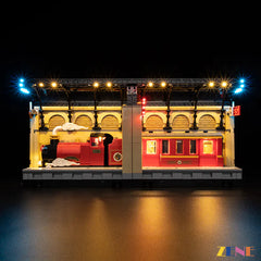 Platform 9¾ railway station illumination - ZENE Bricks Light Kit for LEGO® Hogwarts Express Book Nook #76450