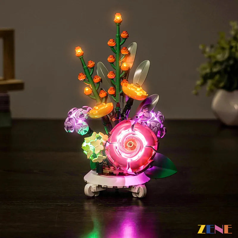 zene bricks Light Kit for LEGO Mixed Flowerpot #40762