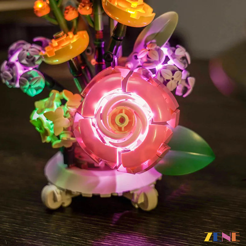 zene bricks Light Kit for LEGO Mixed Flowerpot #40762