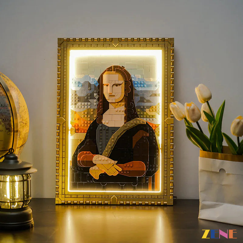 zene bricks Light Kit for LEGO Mona Lisa Art #31213