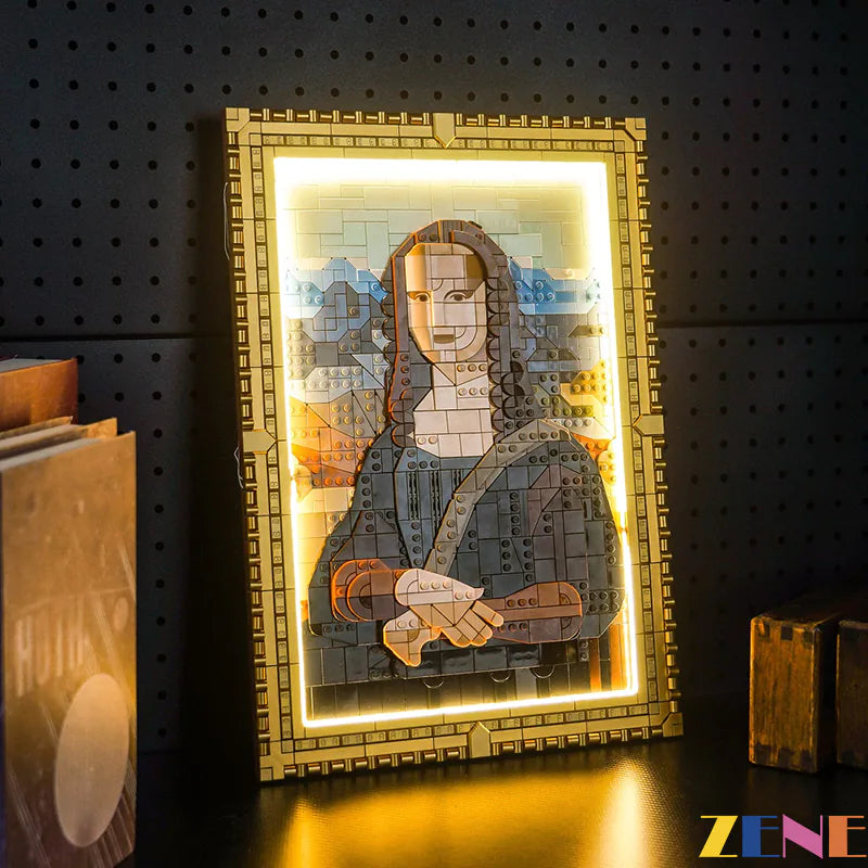 zene bricks Light Kit for LEGO Mona Lisa Art #31213
