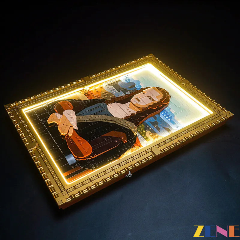 zene bricks Light Kit for LEGO Mona Lisa Art #31213