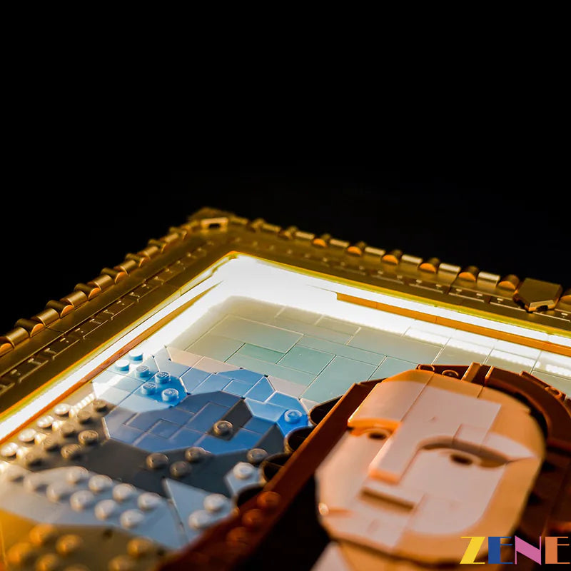 zene bricks Light Kit for LEGO Mona Lisa Art #31213