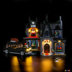 dark aesthetic interior light detail - ZENE Bricks Light Kit for LEGO® Morticia's Cottage #76786