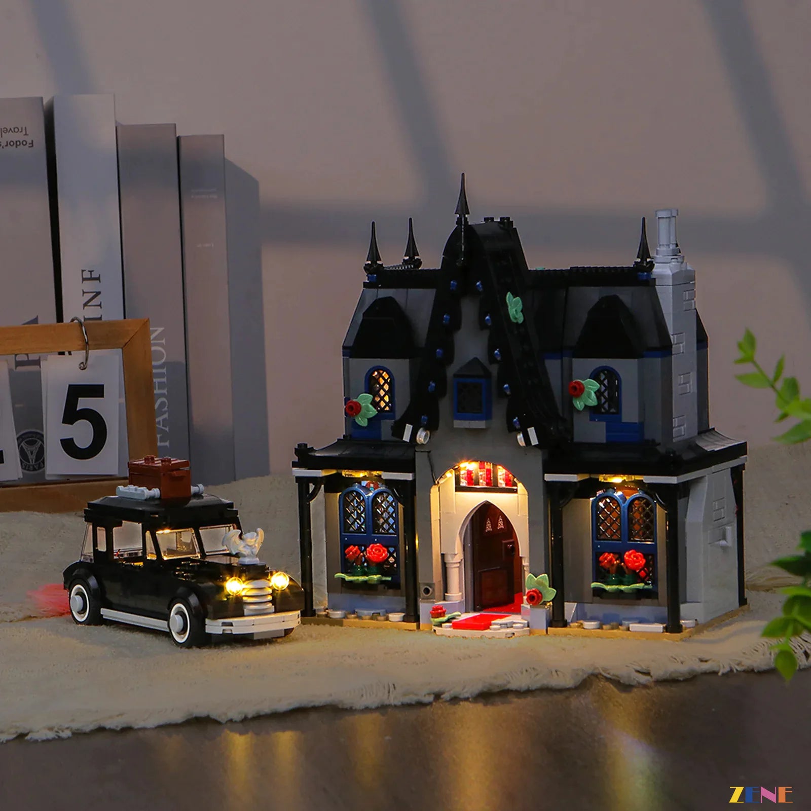 Wednesday cottage shadow enhancing LEDs - ZENE Bricks Light Kit for LEGO® Morticia's Cottage #76786