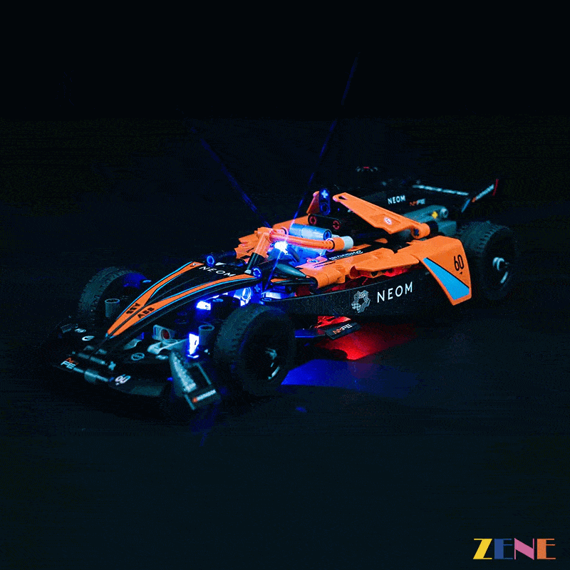 zene bricks Light Kit for LEGO NEOM McLaren Formula E Race Car #42169